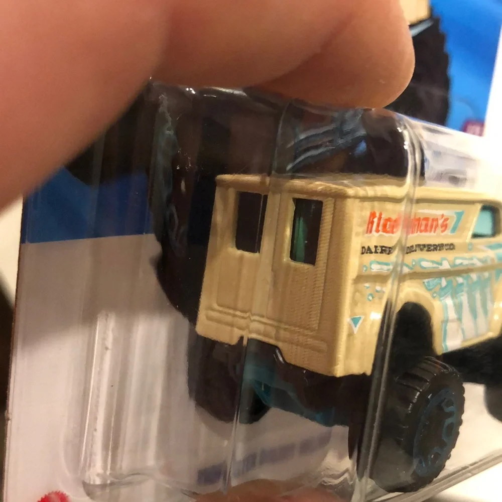Monster Dairy Delivery Toy Car - Cream and Blue